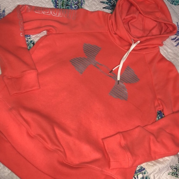 NEW WITH TAGS Orange Under Armor Sweatshirt - Picture 2 of 7